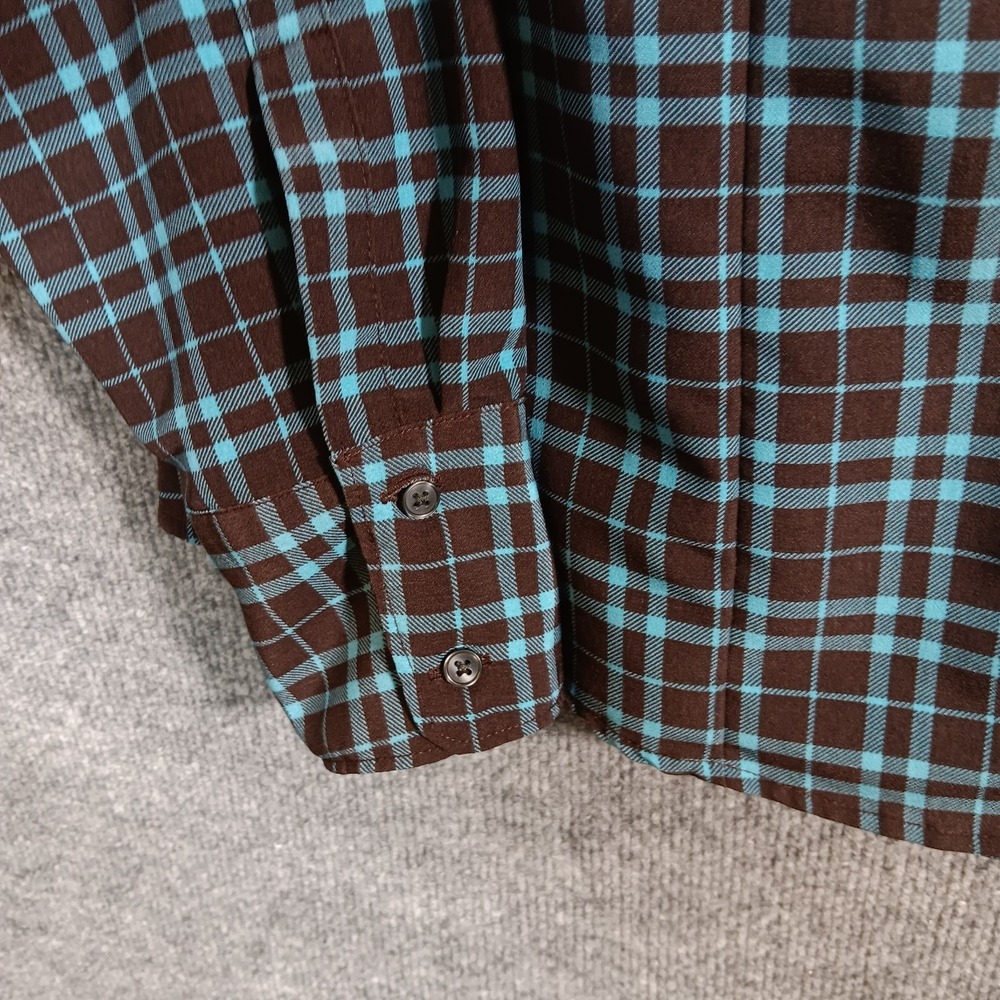 Levi's Flannel Shirt Black Plaid Jasper The Everyday Embroidered Logo Button Up - Picture 8 of 16